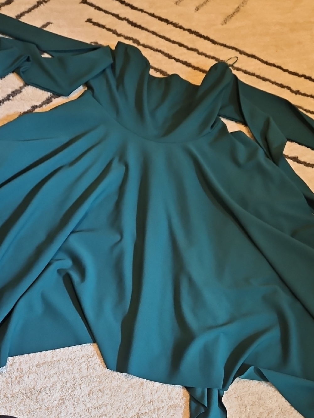 Women's Dark Teal Fit-and-Flare Dress - Unbranded